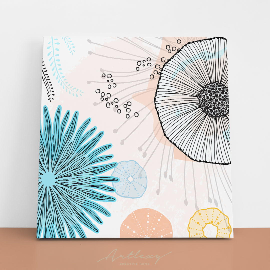Abstract Creative Flowers Canvas Print ArtLexy   