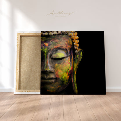 Colorful Buddha Canvas Print ArtLexy 1 Panel 12"x12" inches 
