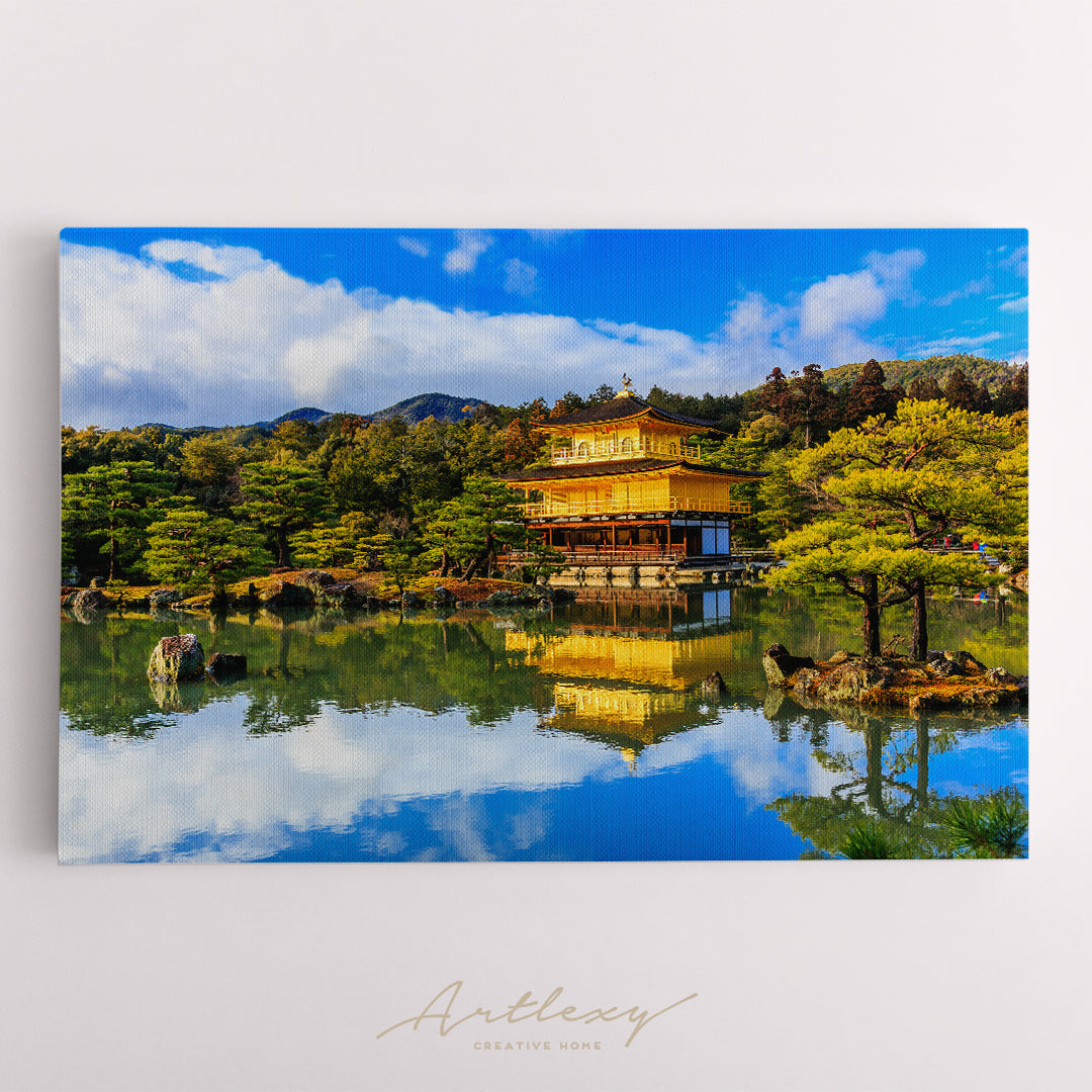 Kinkaku-ji Temple Kyoto Japan Canvas Print ArtLexy   