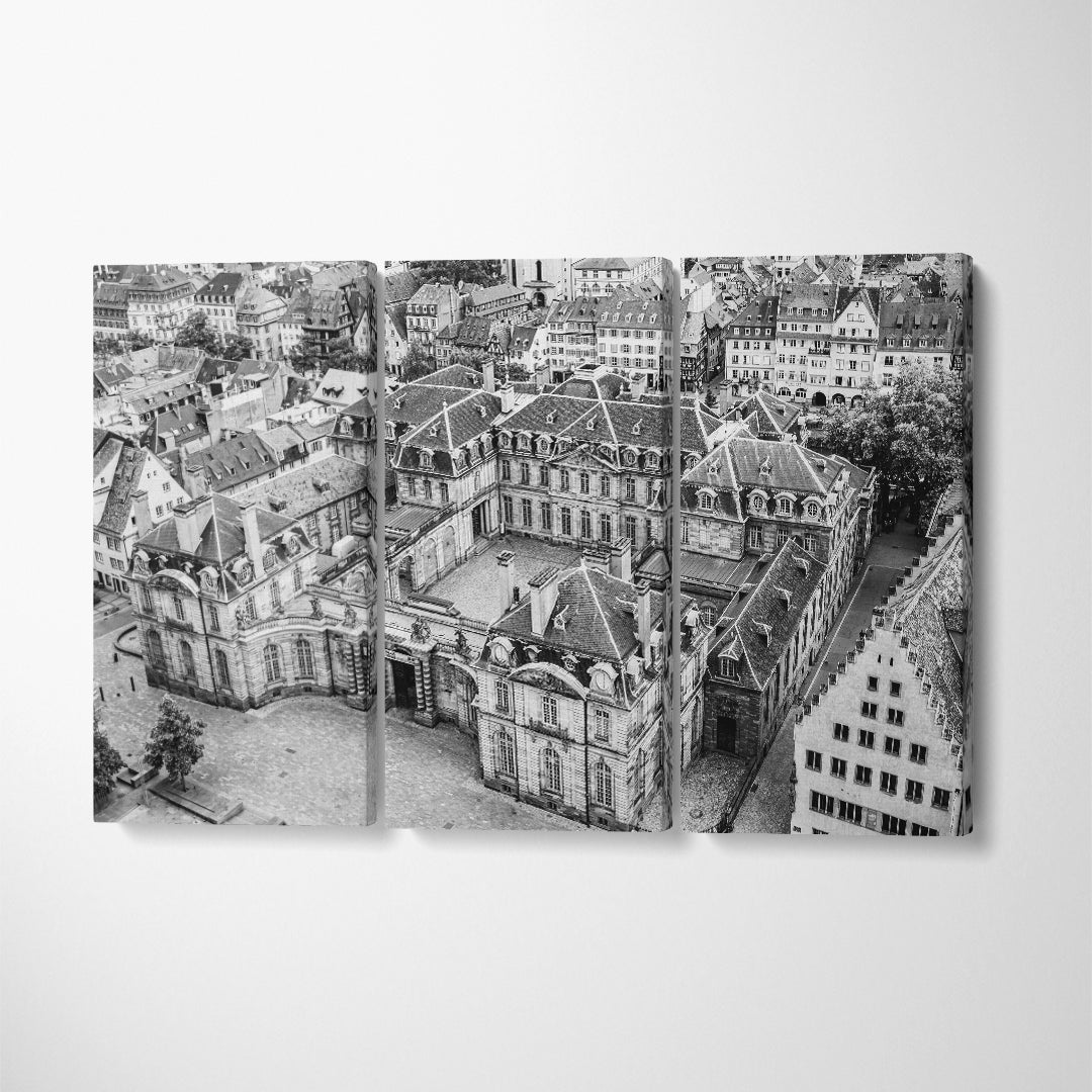 Rohan Palace Strasbourg France Canvas Print ArtLexy 3 Panels 36"x24" inches 
