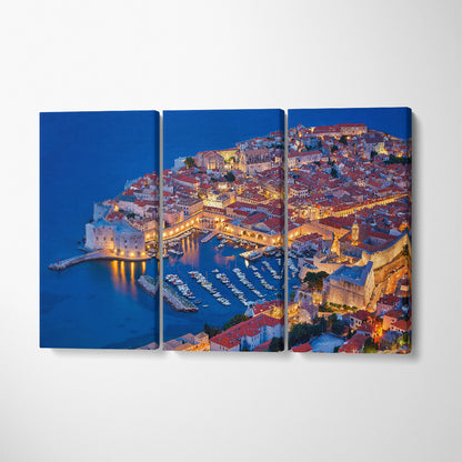 Dalmatia Dubrovnik Croatia Canvas Print ArtLexy 3 Panels 36"x24" inches 