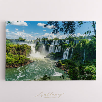 Iguazu Falls Argentina National Park Canvas Print ArtLexy   