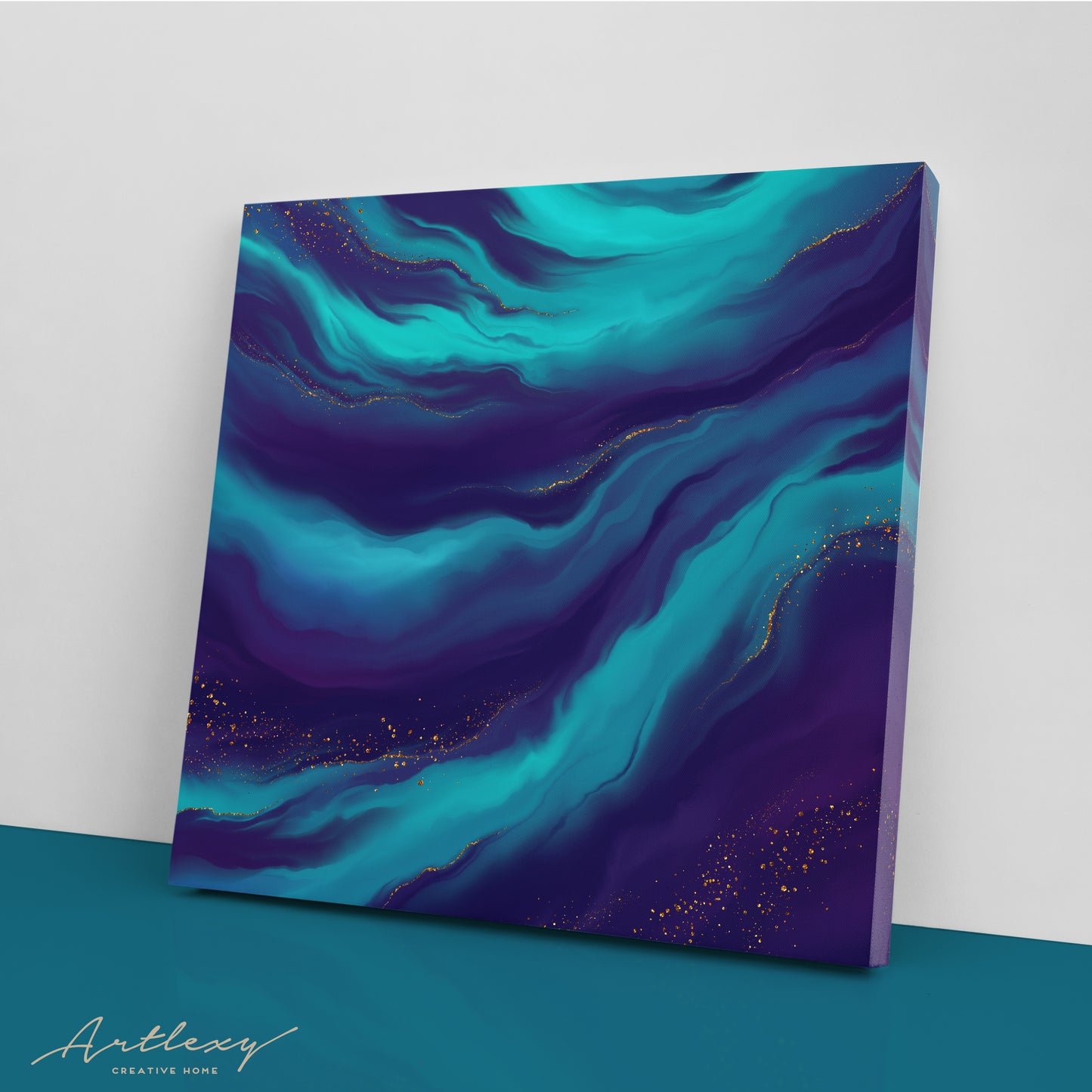 Elegant Trendy Abstract Marble Canvas Print ArtLexy   