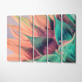 Gorgeous Sunflower Canvas Print ArtLexy 5 Panels 36"x24" inches 