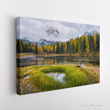 Autumn Landscape Dolomites Alps Canvas Print ArtLexy   