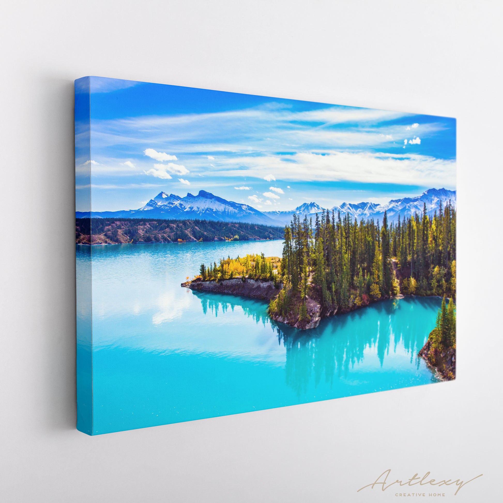 Abraham Lake Alberta Canada Canvas Print ArtLexy   