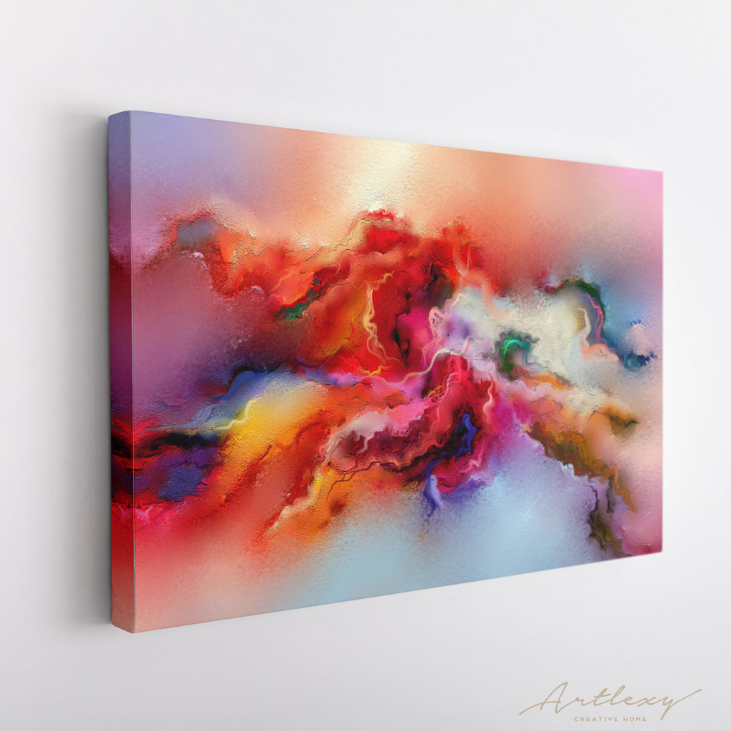 Abstract Contemporary Multicolor Painting Canvas Print ArtLexy   