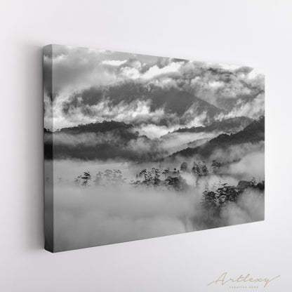 Black And White Nature Landscape Canvas Print ArtLexy   