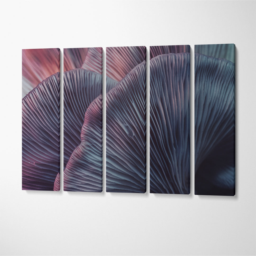 Amazing Bunch Mushrooms Canvas Print ArtLexy 5 Panels 36"x24" inches 