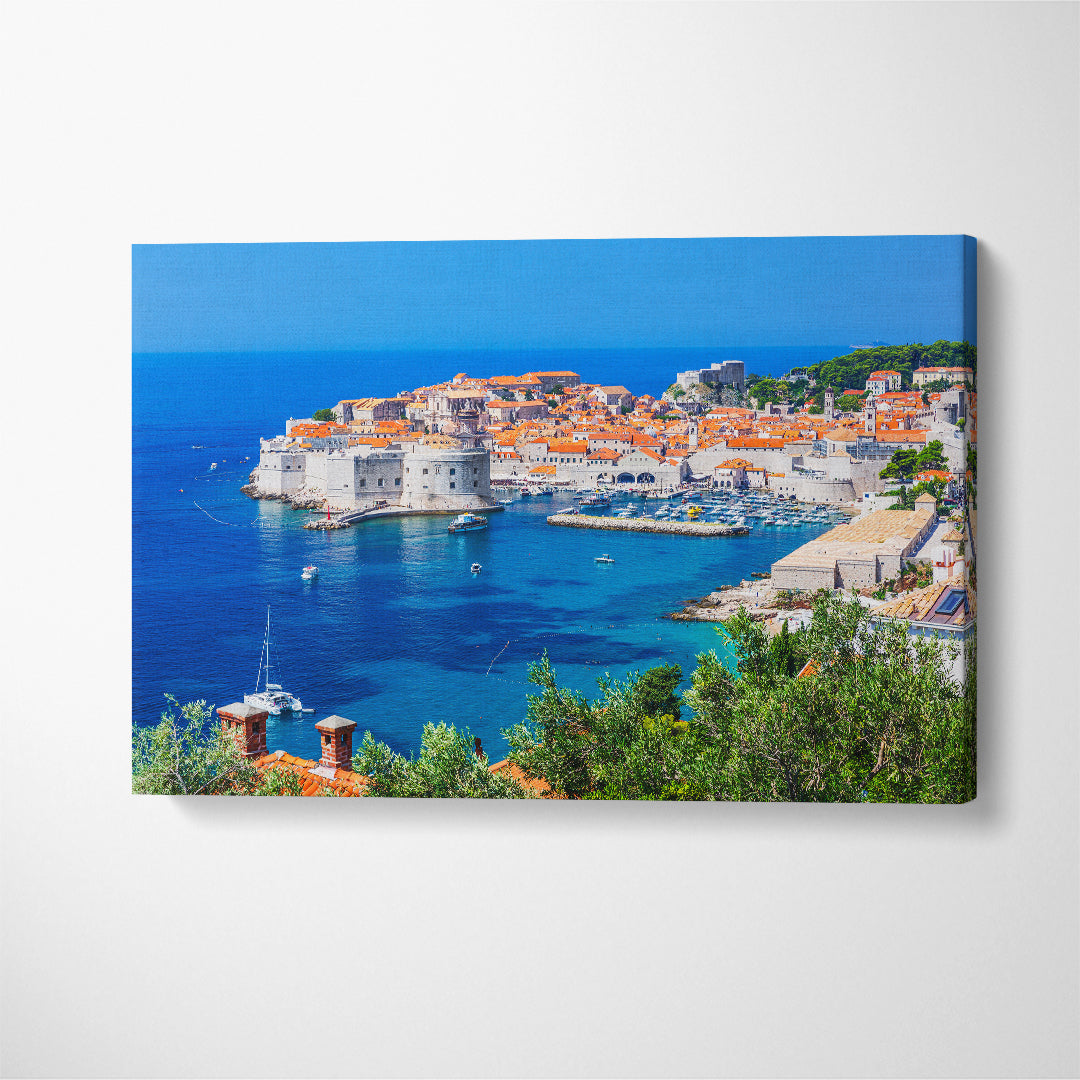 Dubrovnik Croatia Canvas Print ArtLexy 1 Panel 24"x16" inches 
