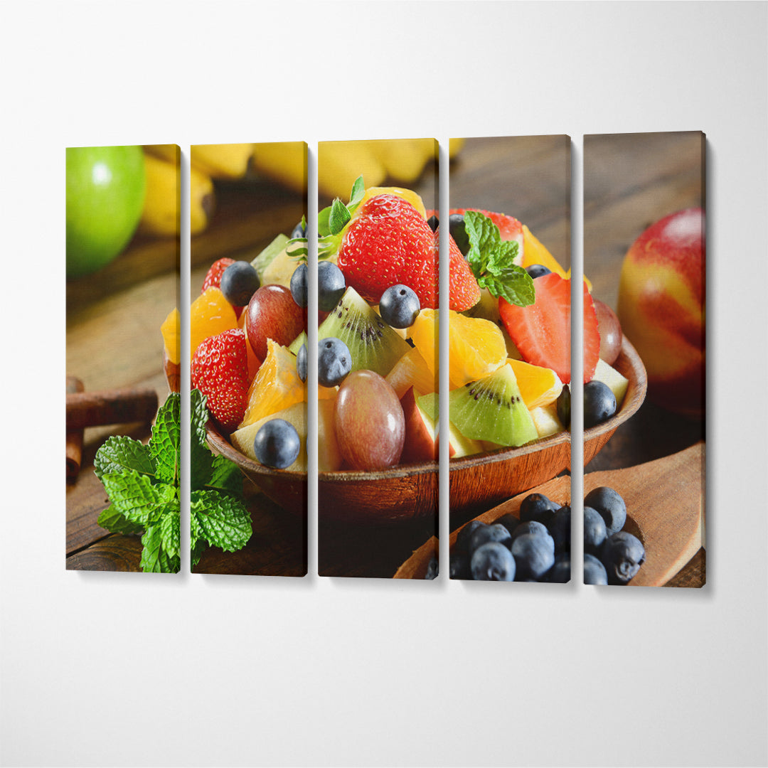 Fruit Salad Canvas Print ArtLexy 5 Panels 36"x24" inches 