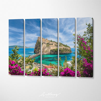 Aragonese Castle Ischia Island Italy Canvas Print ArtLexy   