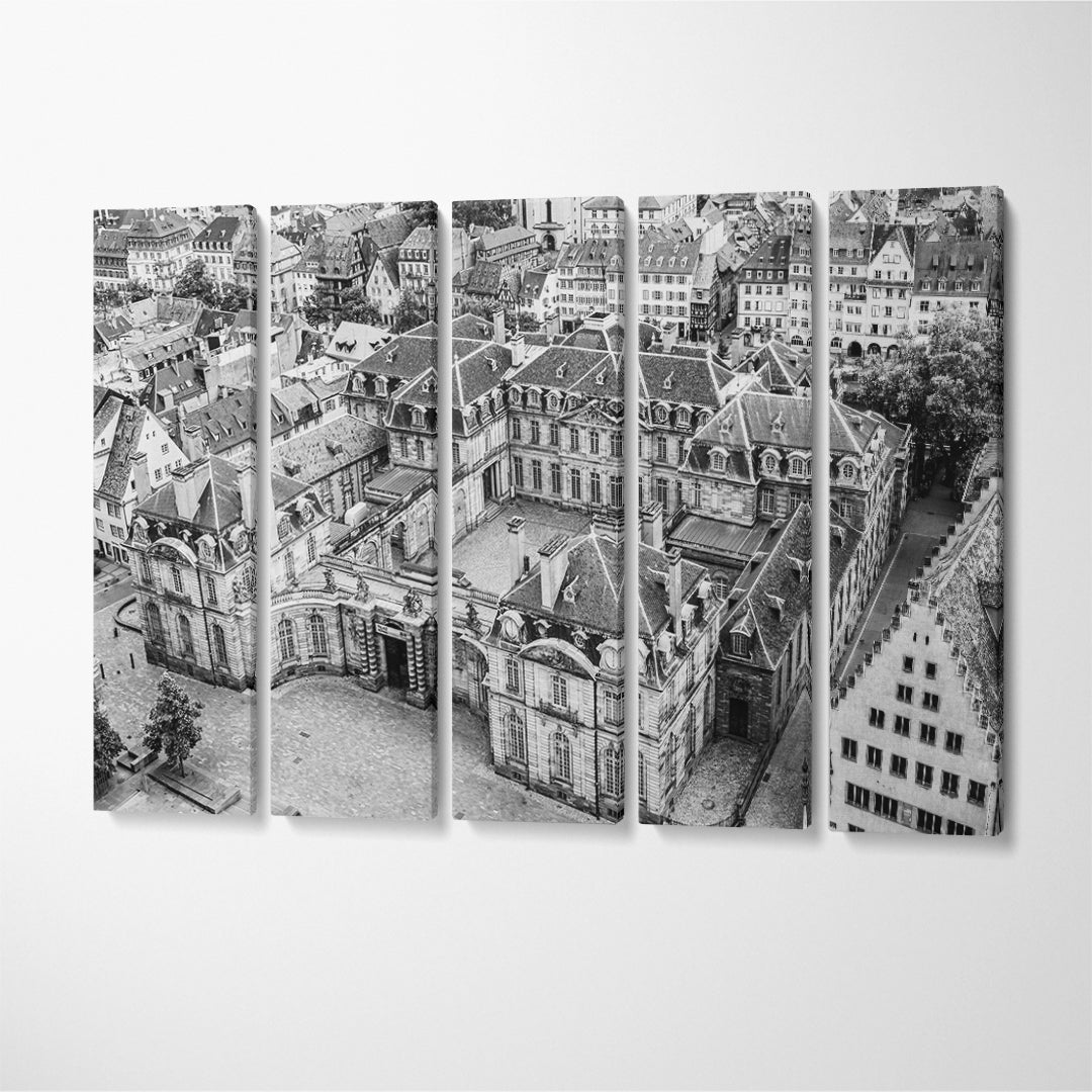 Rohan Palace Strasbourg France Canvas Print ArtLexy 5 Panels 36"x24" inches 