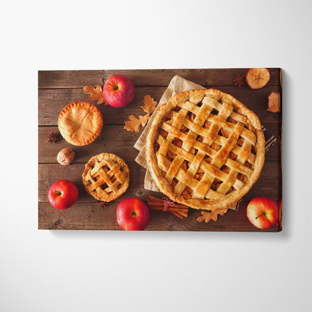 American Apple Pie Canvas Print ArtLexy 1 Panel 24"x16" inches 