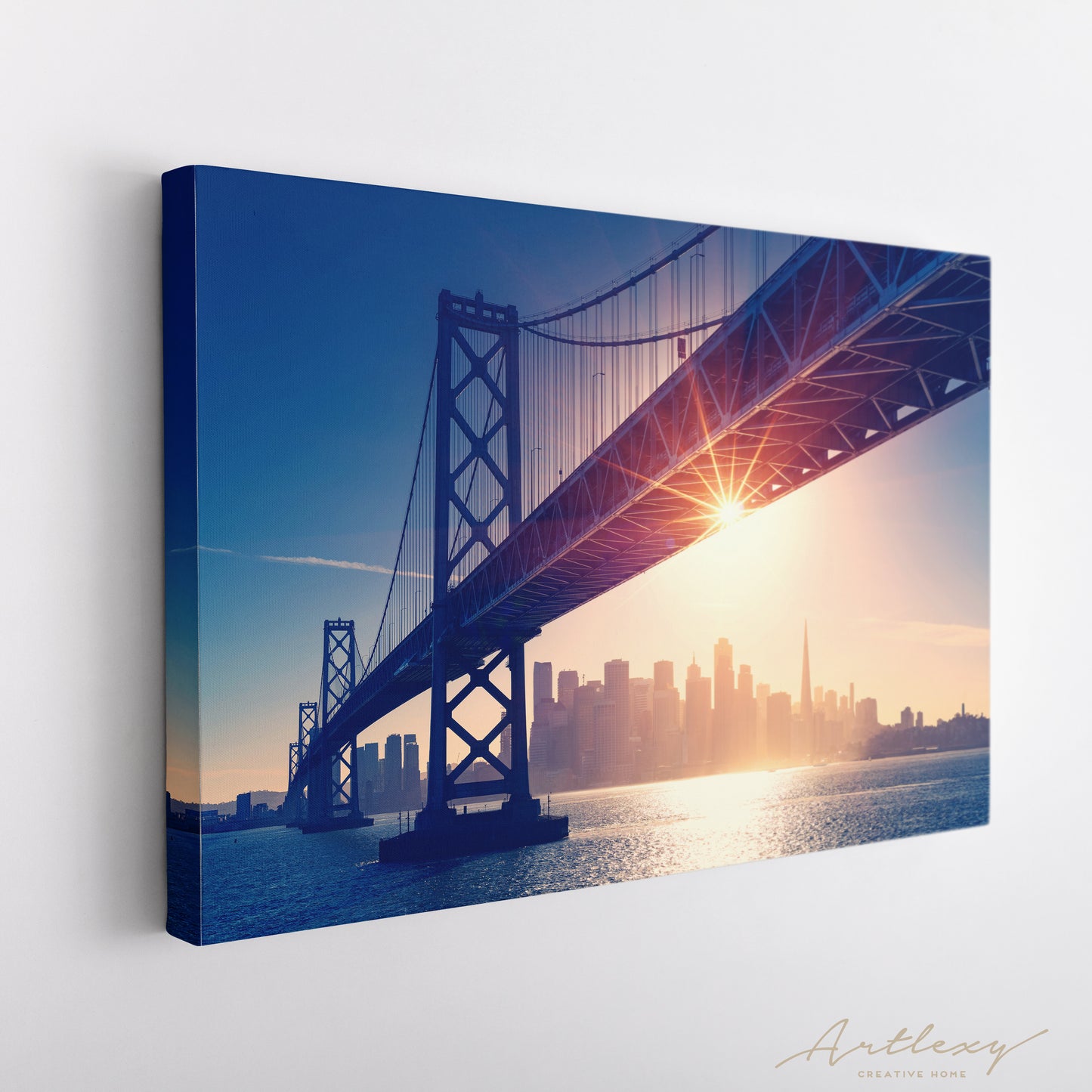 San Francisco Oakland Bay Bridge Canvas Print ArtLexy   