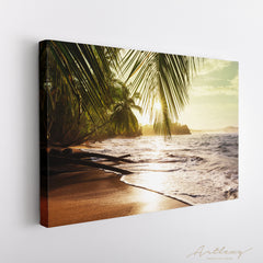 Tropical Coast Costa Rica Canvas Print ArtLexy   