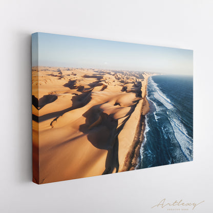 Namib Desert Meets Atlantic Ocean. Skeleton Coast South Africa Canvas Print ArtLexy   