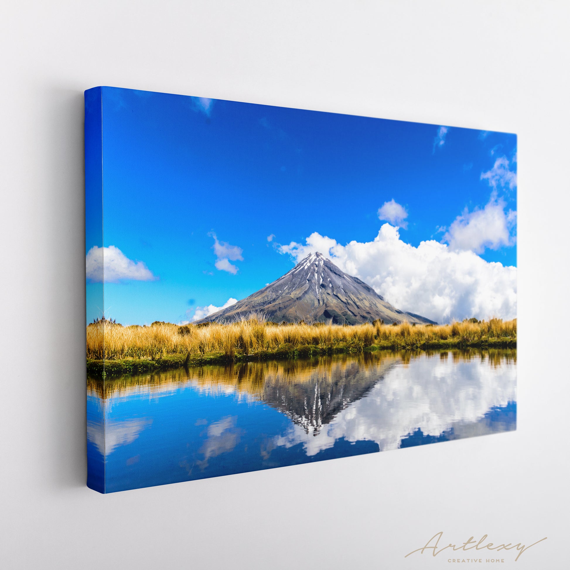 Mount Taranaki New Zealand Canvas Print ArtLexy   