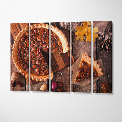 Pecan Pie Canvas Print ArtLexy 5 Panels 36"x24" inches 