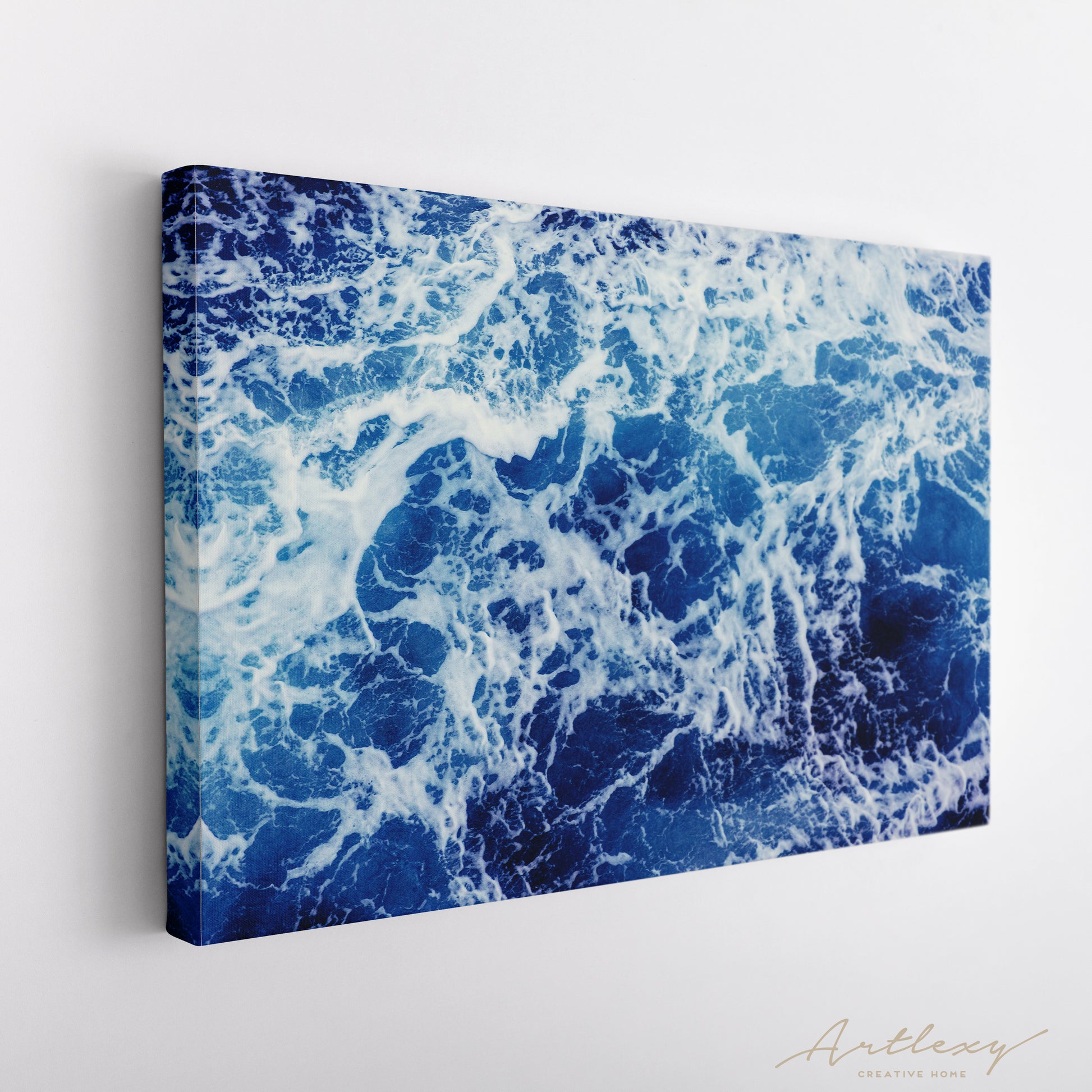 Blue Sea Waves Canvas Print ArtLexy   