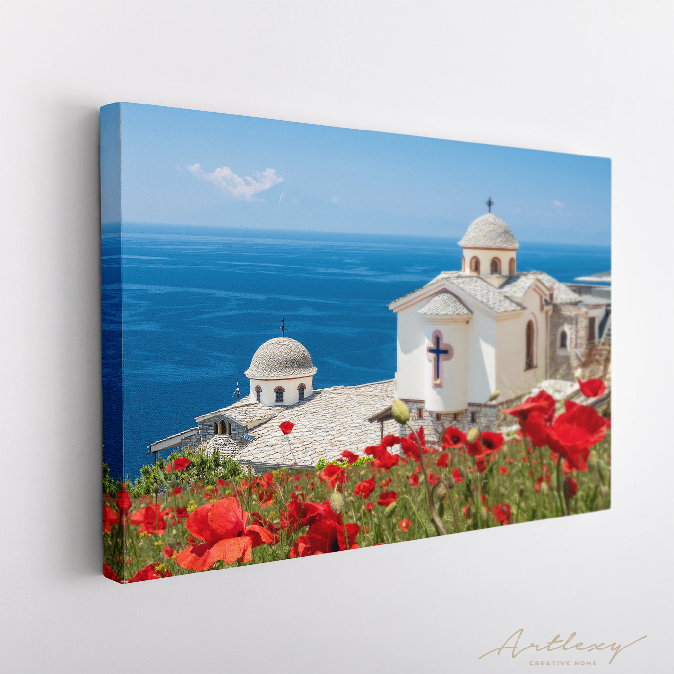 Holy Archangels Monastery Thassos Greece Canvas Print ArtLexy   