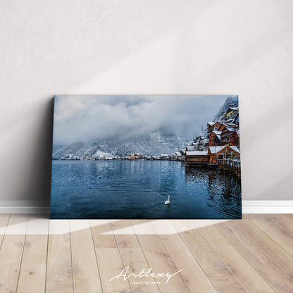 Lake Hallstatt Austria Canvas Print ArtLexy   