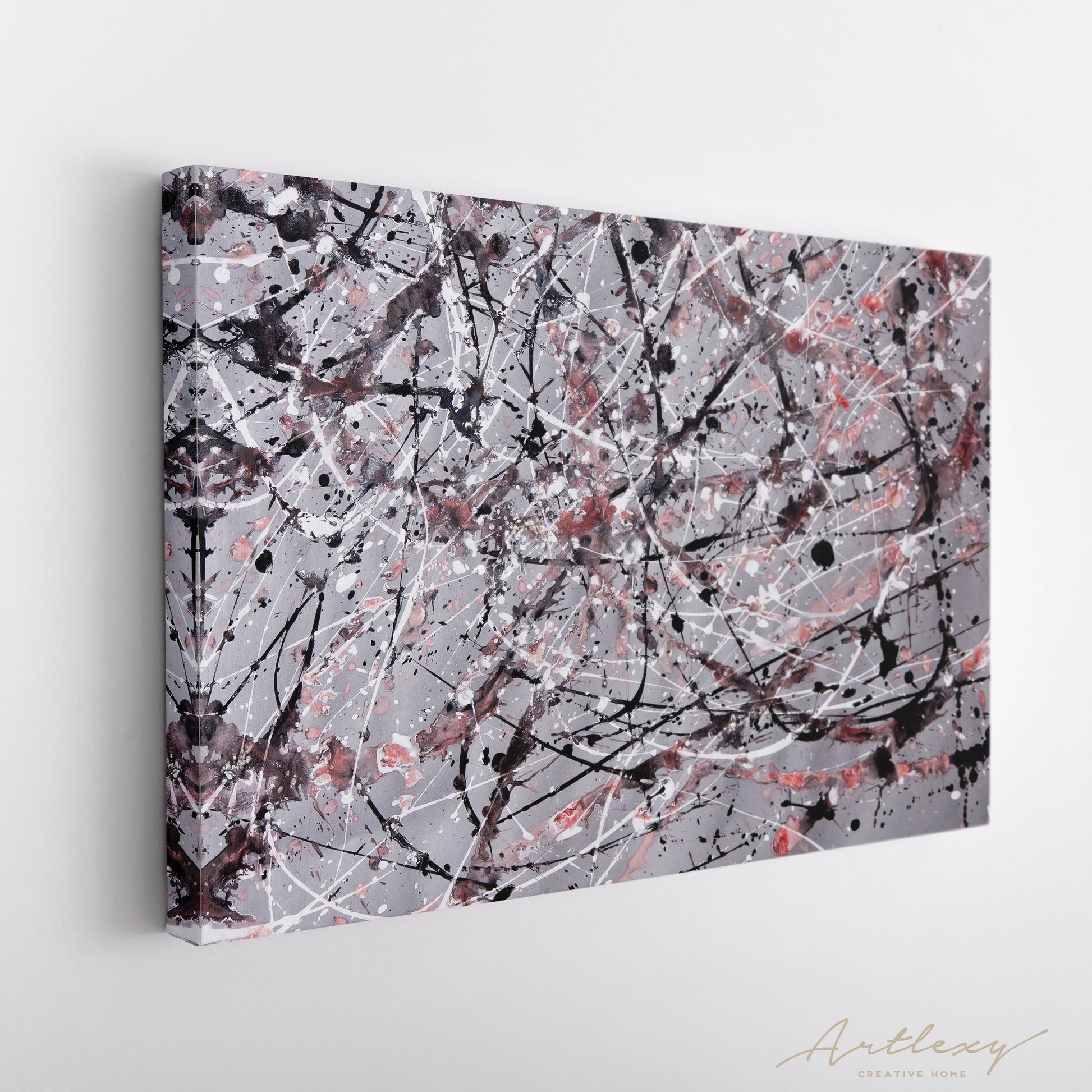 Abstract Expressionism Drip Pattern Canvas Print ArtLexy   