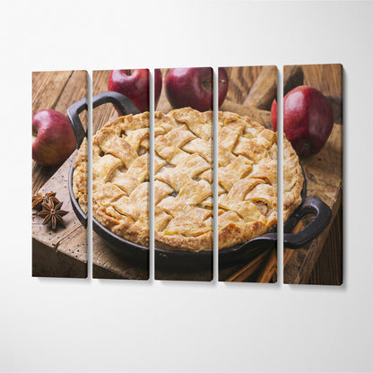 Apple Pie Canvas Print ArtLexy 5 Panels 36"x24" inches 