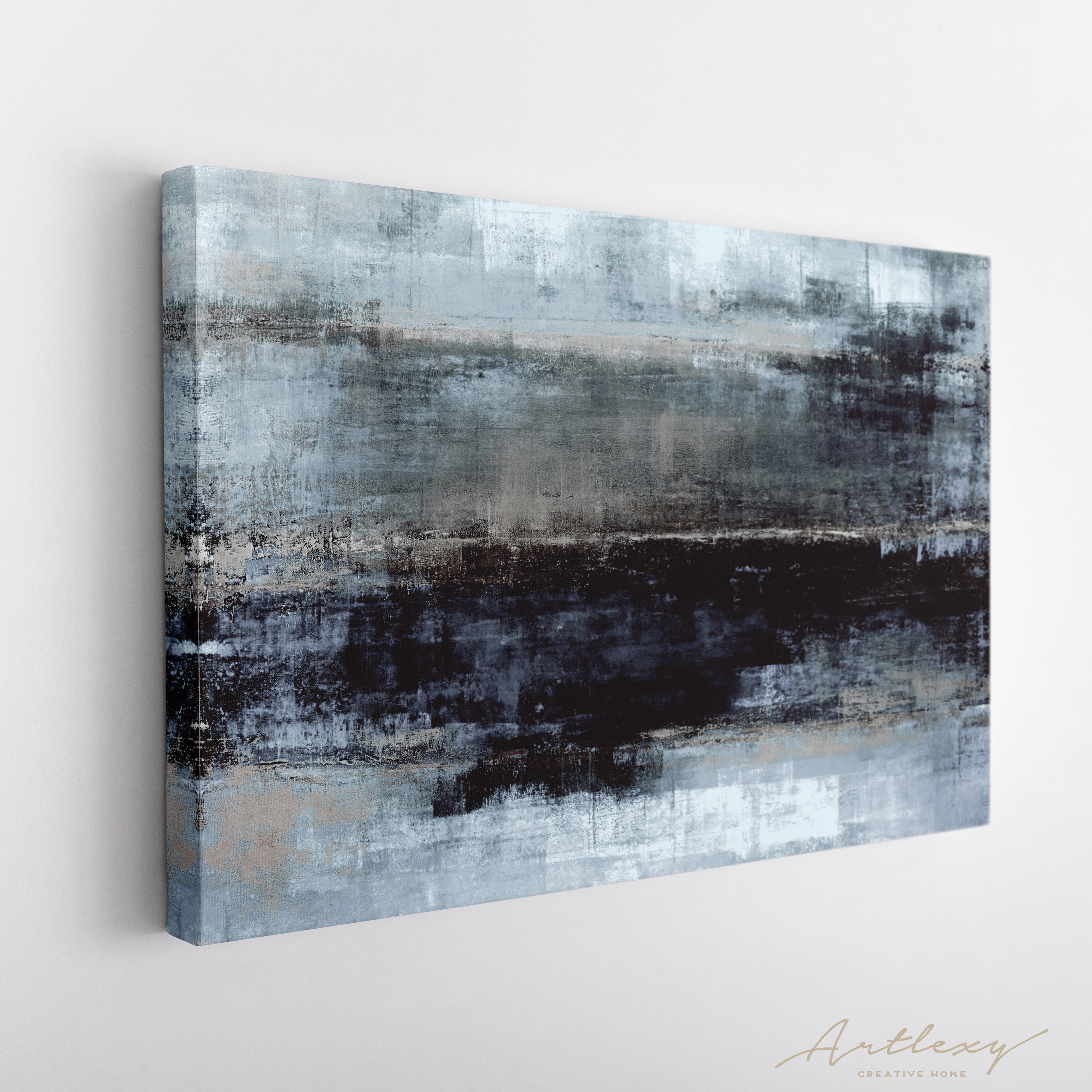 Blue and Grey Abstract Pattern – ArtLexy