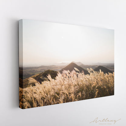 Amazing Landscaping with Chinese Silver Grass Canvas Print ArtLexy   
