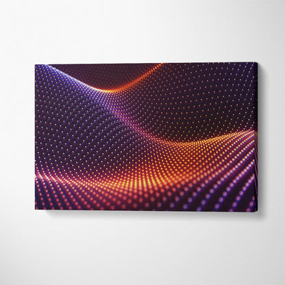 Abstract Colorful Mesh Canvas Print ArtLexy 1 Panel 24"x16" inches 