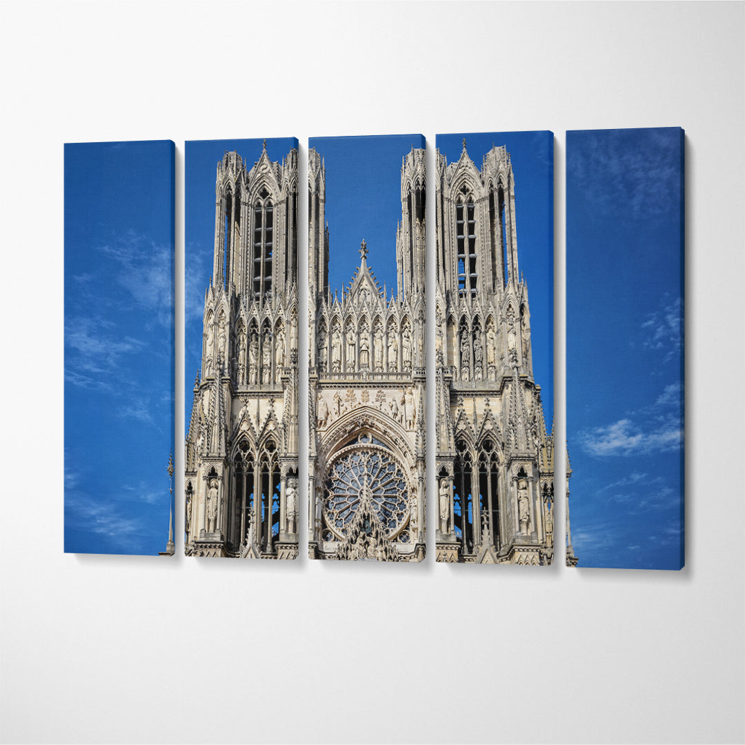 Notre Dame de Paris France Canvas Print ArtLexy 5 Panels 36"x24" inches 