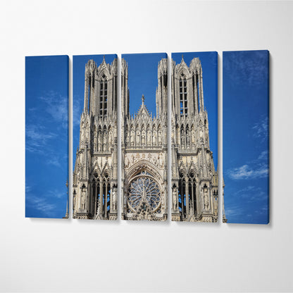 Notre Dame de Paris France Canvas Print ArtLexy 5 Panels 36"x24" inches 