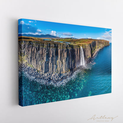 Kilt Rock Waterfall Scotland Canvas Print ArtLexy   