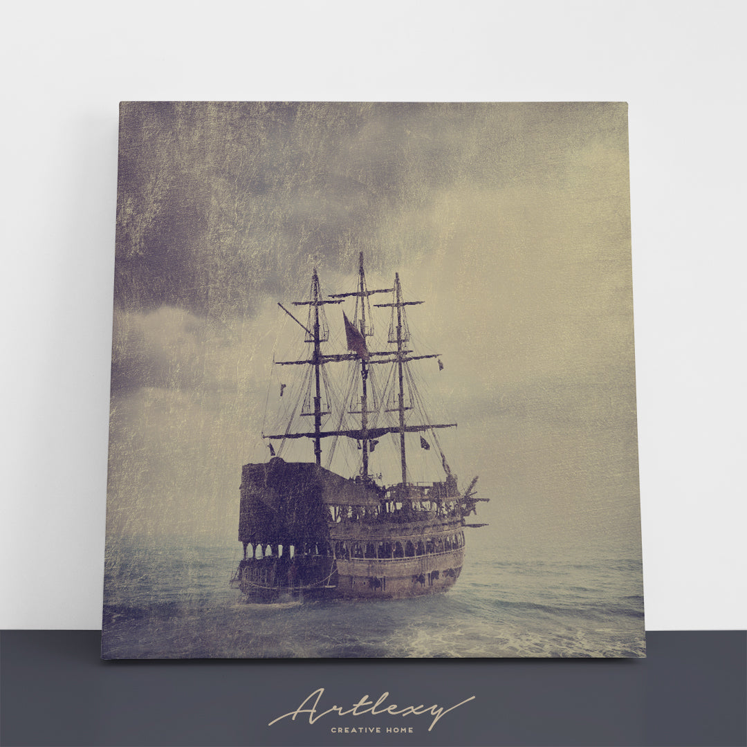 Old Pirate Ship Canvas Print ArtLexy   