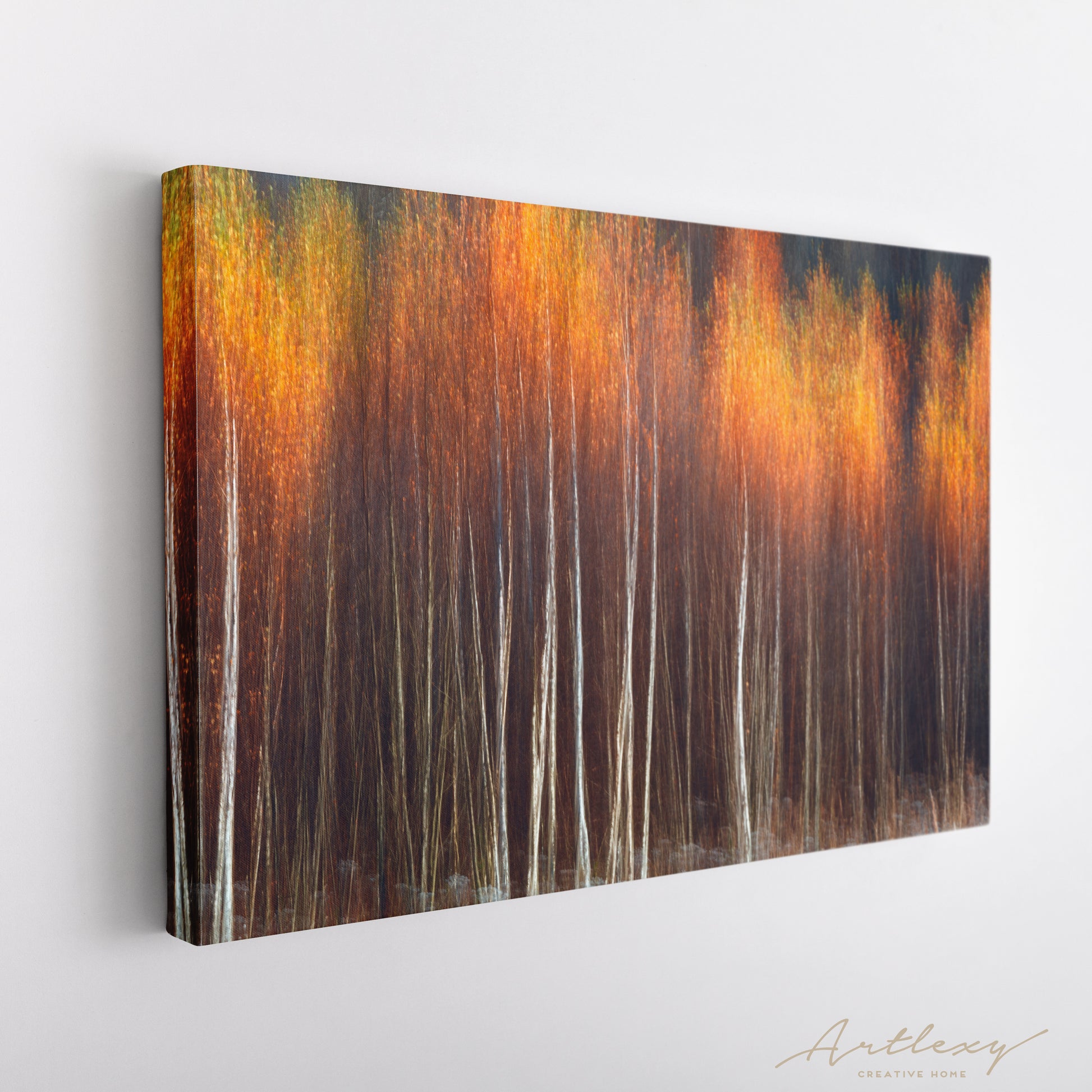 Abstract Autumn Forest Canvas Print ArtLexy   