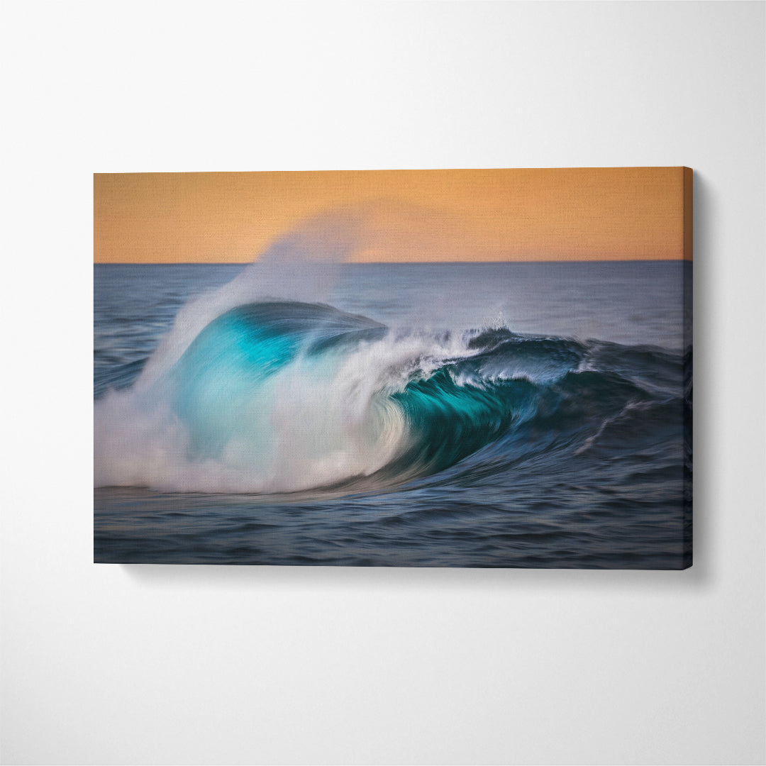 Stunning Huge Ocean Wave Canvas Print ArtLexy 1 Panel 24"x16" inches 