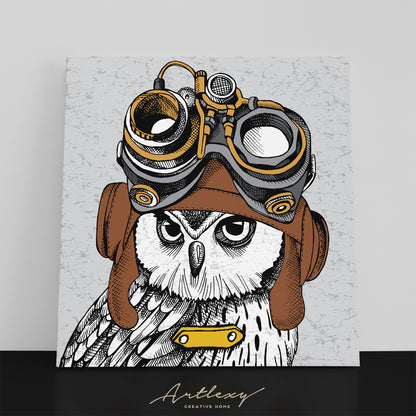 Steampunk Owl Canvas Print ArtLexy   
