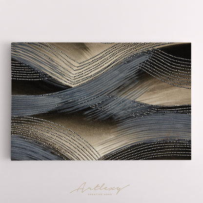 Abstract Gold & Silver Design Canvas Print ArtLexy   