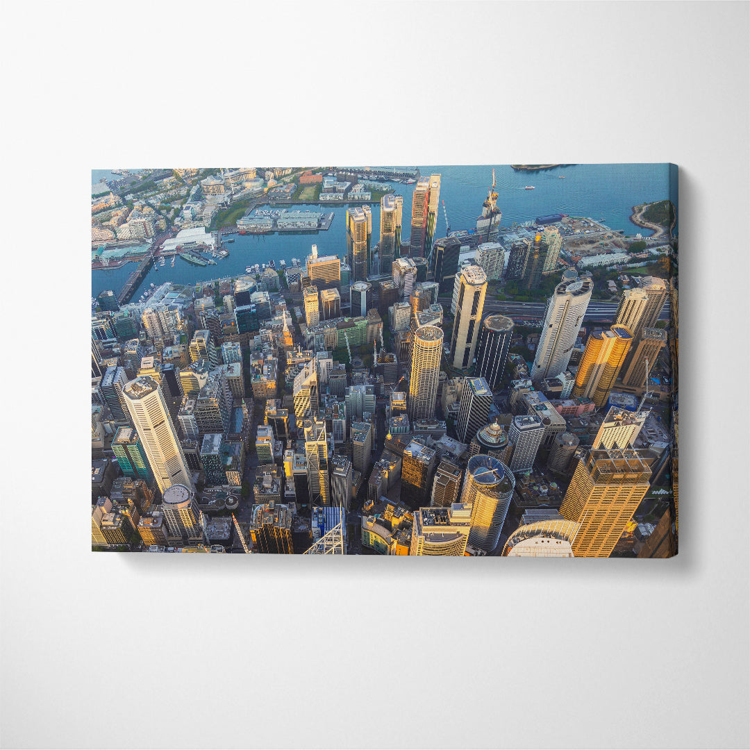 Sydney Cityscape Canvas Print ArtLexy 1 Panel 24"x16" inches 