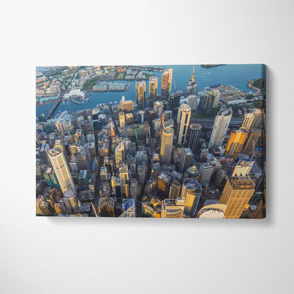 Sydney Cityscape Canvas Print ArtLexy 1 Panel 24"x16" inches 