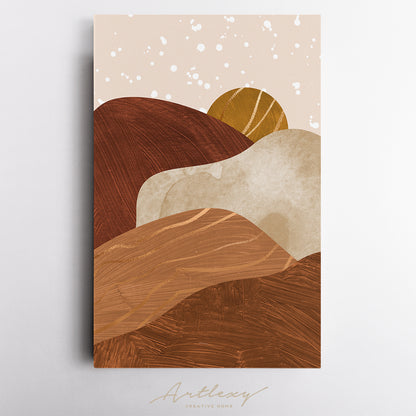 Abstract Mountain Landscape Canvas Print ArtLexy   