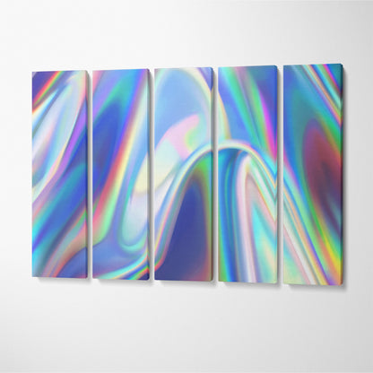 Holographic Pattern Canvas Print ArtLexy 5 Panels 36"x24" inches 