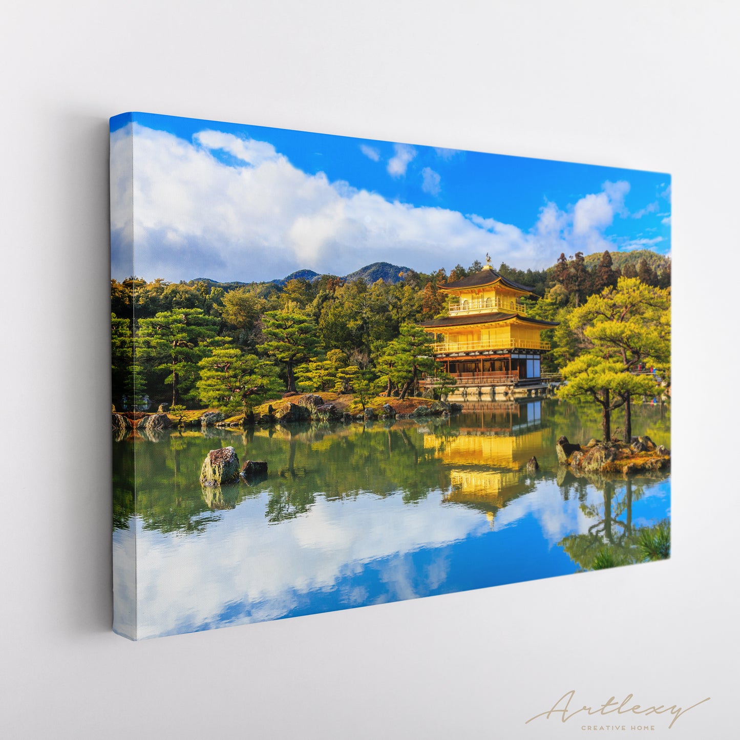 Kinkaku-ji Temple Kyoto Japan Canvas Print ArtLexy   