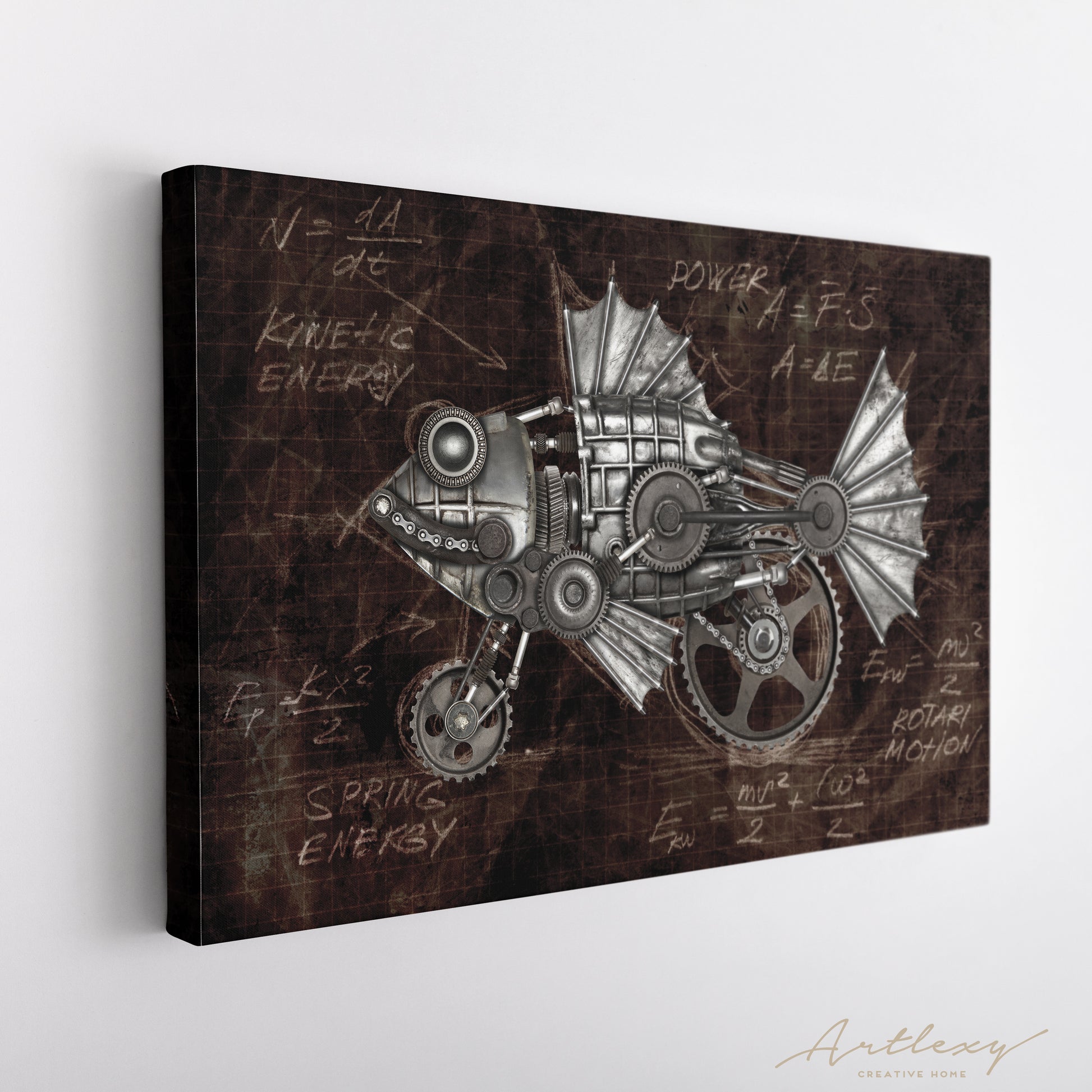 Steampunk Fish Canvas Print ArtLexy   