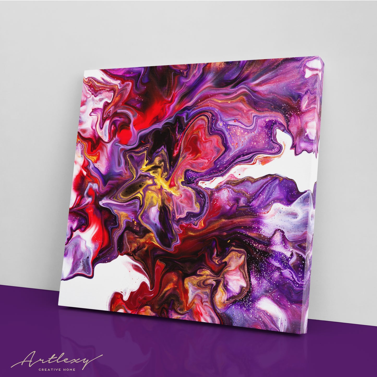 Colorful Fluid Abstract Splash Canvas Print ArtLexy   