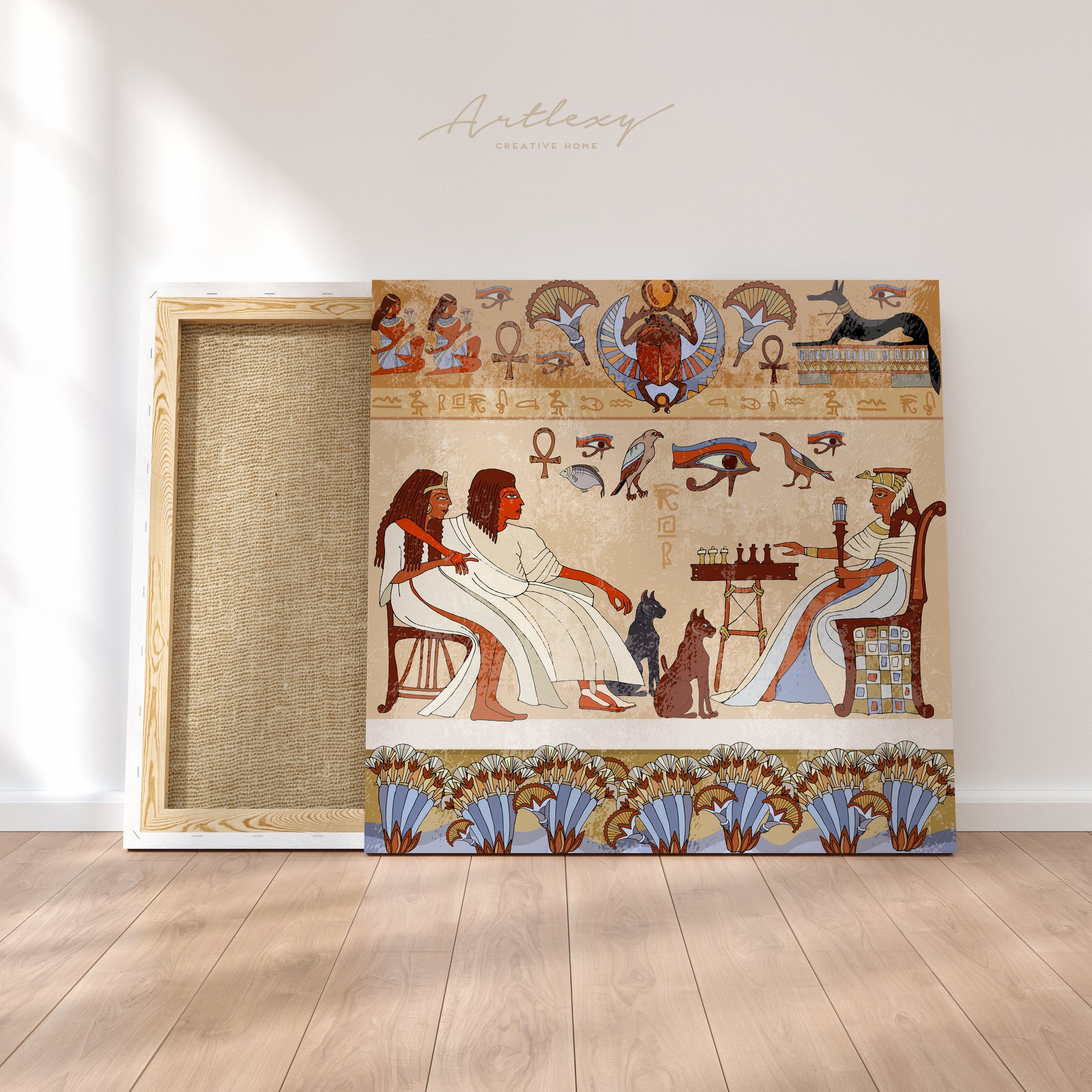 Ancient Egypt Murals Canvas Print ArtLexy   