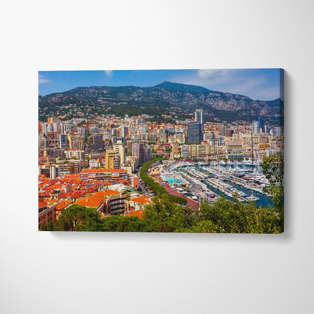 Monte Carlo Monaco Canvas Print ArtLexy 1 Panel 24"x16" inches 