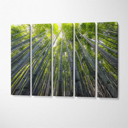 Stunning Bamboo Grove Arashiyama Kyoto Canvas Print ArtLexy 5 Panels 36"x24" inches 