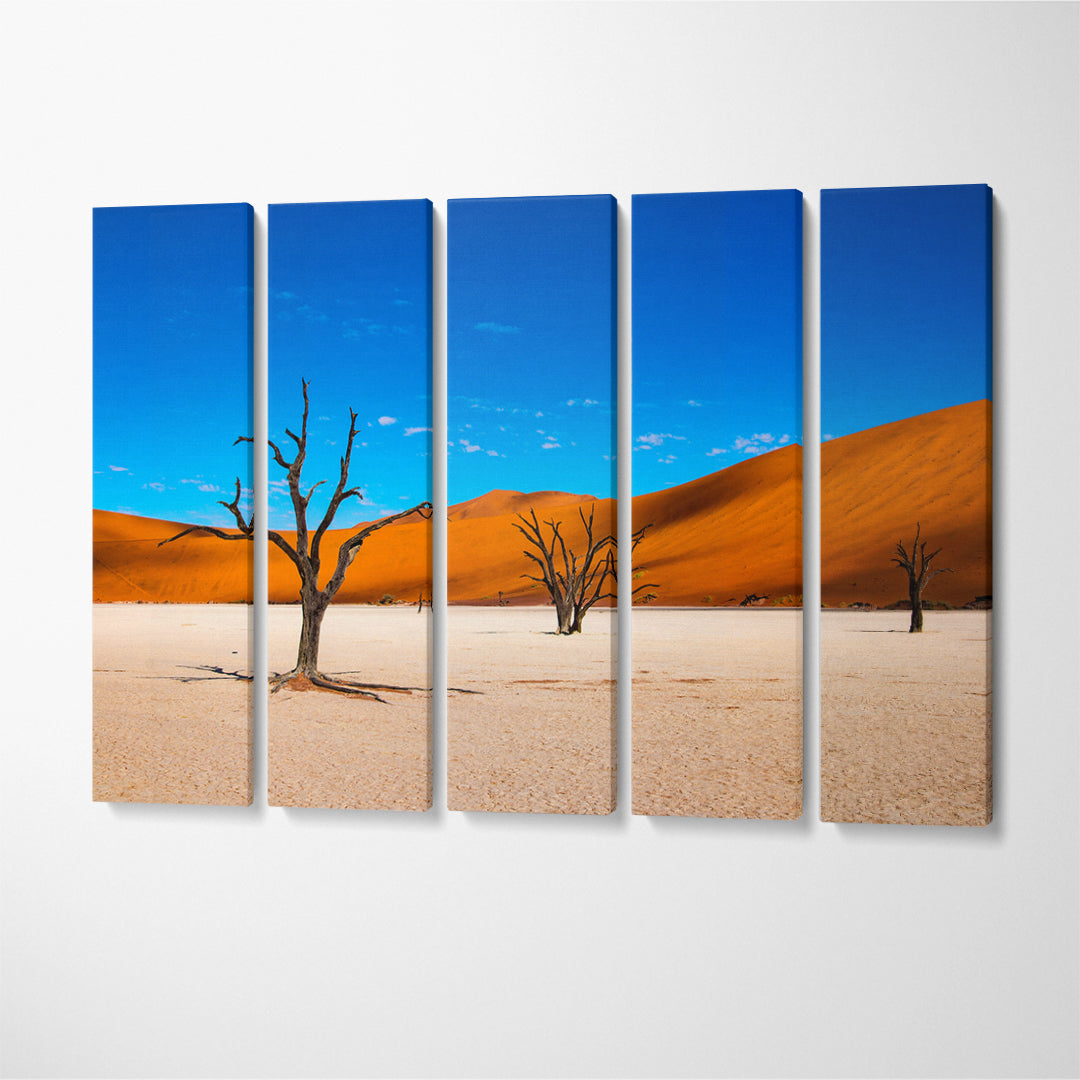 Deadvlei Namib-Naukluft Park Canvas Print ArtLexy 5 Panels 36"x24" inches 